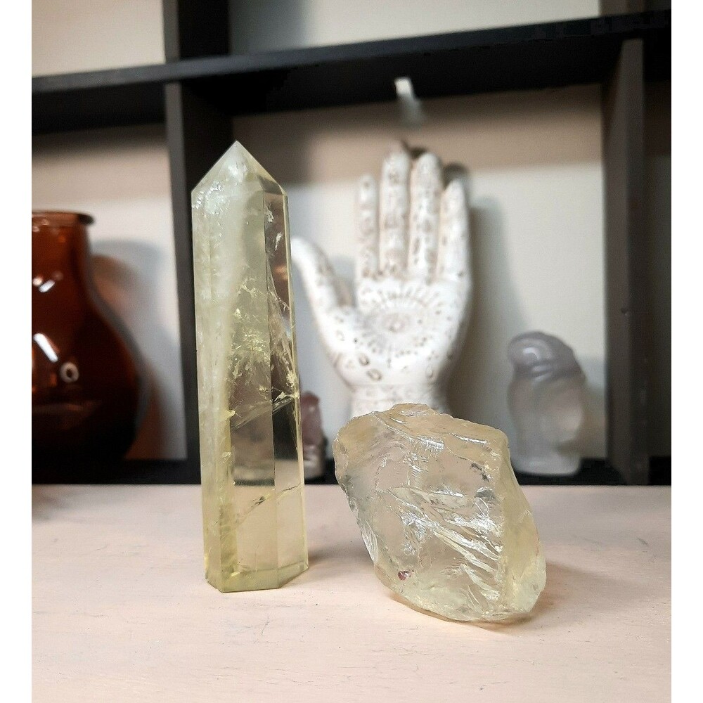 Rainbow Citrine Quartz Crystal Set